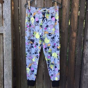 Looney Tunes Pajama Bottoms Sz M 8-10